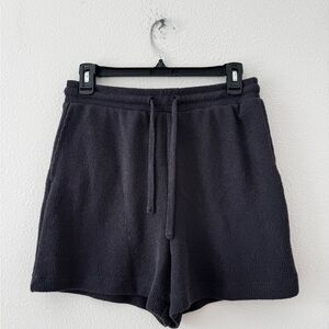 Women's Black Knit Shorts